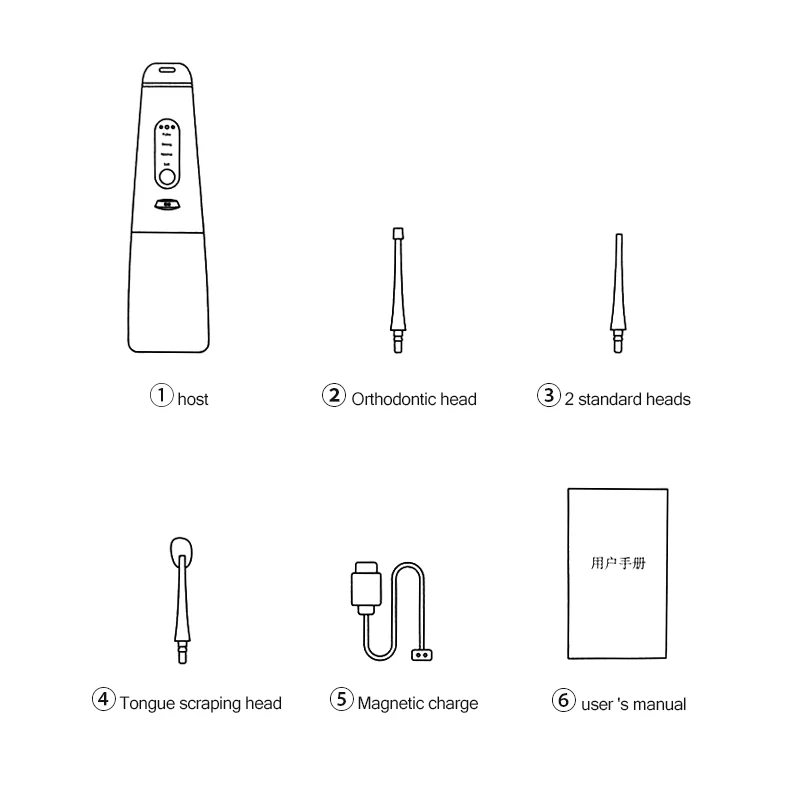 Nova venda quente inteligente portátil jato de água elétrico flosser melhor qualidade irrigador oral para limpeza dos dentes