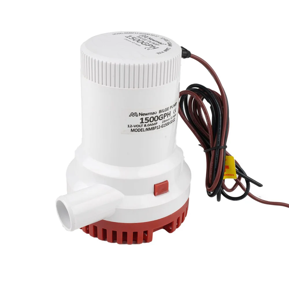 

1500GPH 12V/24V Bilge Pump DC Water Pump Cabin Drainage Pump Centrifugal Pump