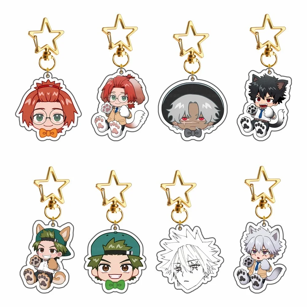 

Anime Phantom Busters 6cm Acrylic Stand Figure Action Model Desktop Decoration Collectible Gifts