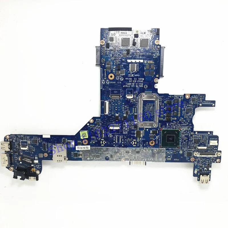 Para dell latitude e6330 CN-0FFK79 0ffk79 ffk79 com sr0dq I3-2350M cpu mainboard LA-7741P portátil placa-mãe 100% totalmente testado ok