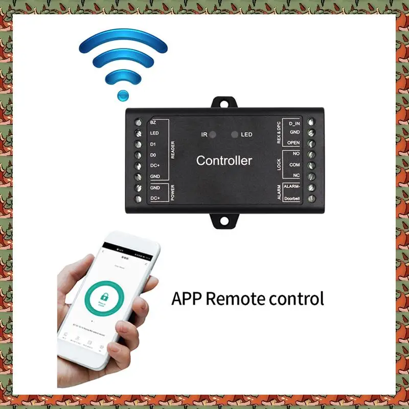 ABLQ Wiegand Controller Single Door Remote Control Access Control Board Panel 12V Wiegand 26-44 Bits Input 1000 User