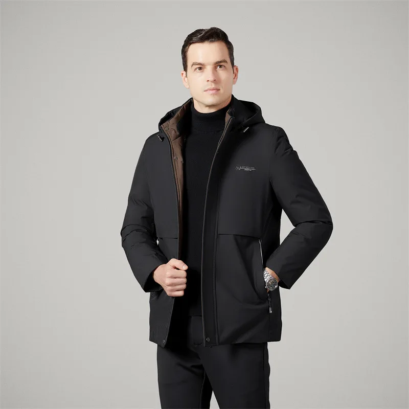

Thickened Cotton Padded Coat Men Warm Parkas Winter New Fashion Hooded Full Zipper Jacket Coat Male Fleece Fluffy Cotton Jacket
