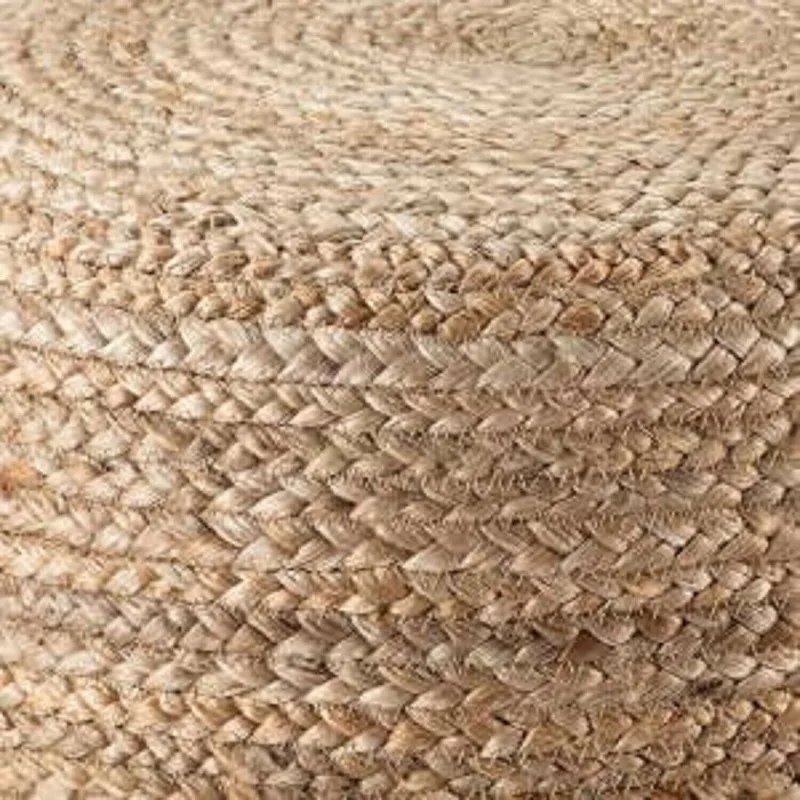 Pouf Jute Handmade Natural Braided 18