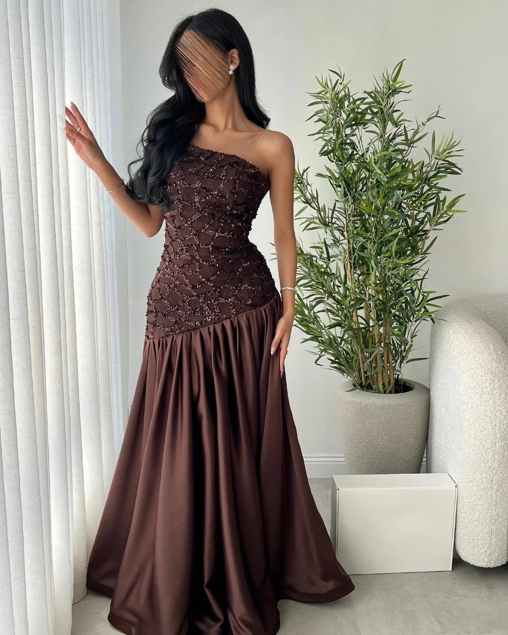 

Customized Matching Intricate Beading Sequined Pleat Ruched A-line Strapless Long Dresses Bespoke Occasion Dresses High Quality