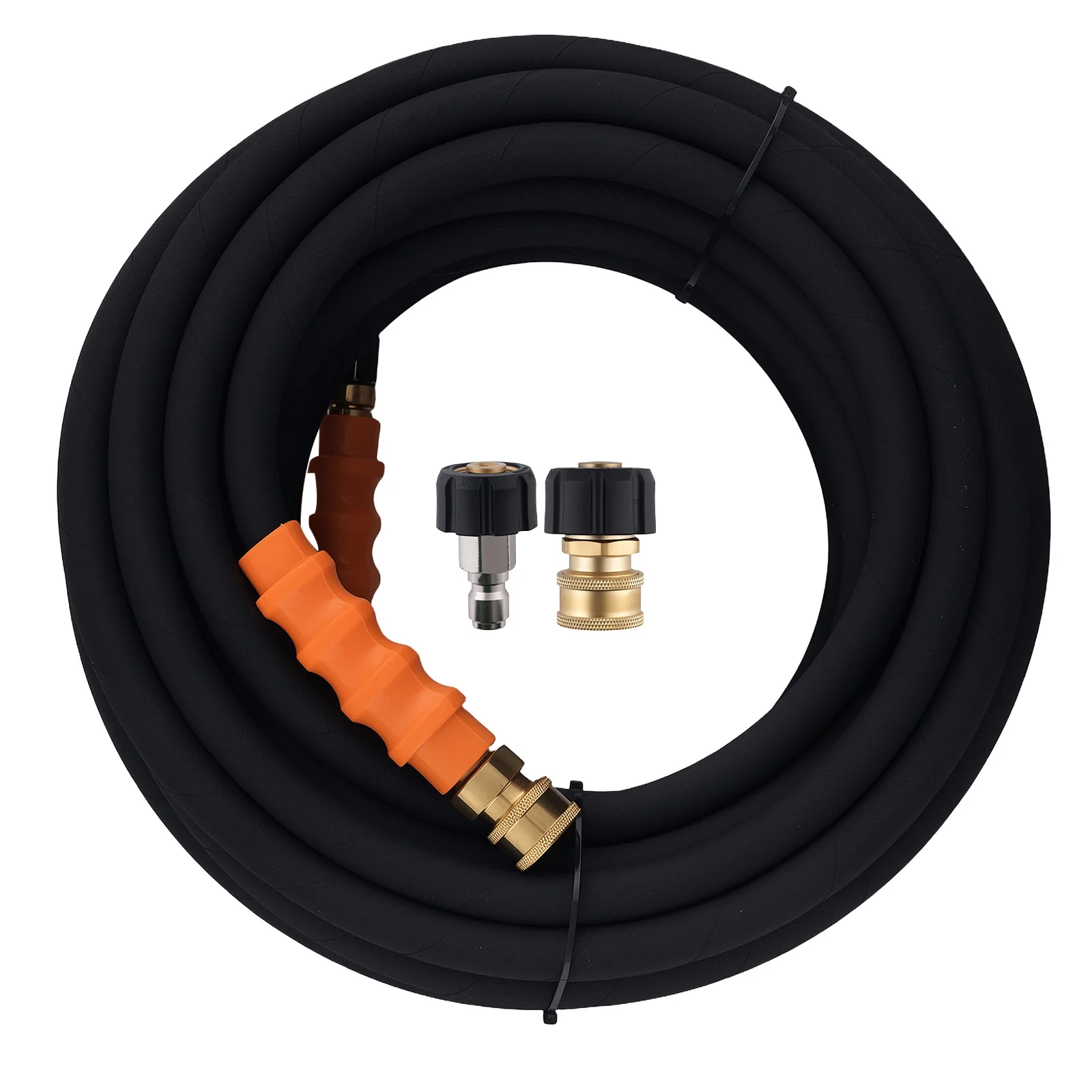 

70FT 3/8" Pressure Washer Hose 4800PSI Hot Cold Steel Wire Braid