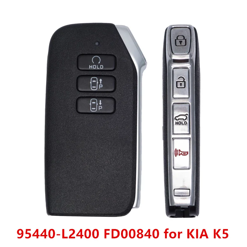 

Сменный 7-кнопочный смарт-брелок KEYECU 433 МГц 4A 95440-L2400 FD00840 для KIA K5 2022 2023