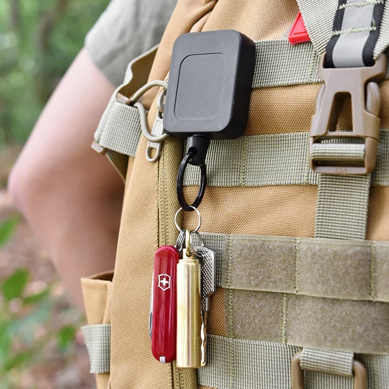 Retractable Key Chain Belt Clip, Anti-theft Design