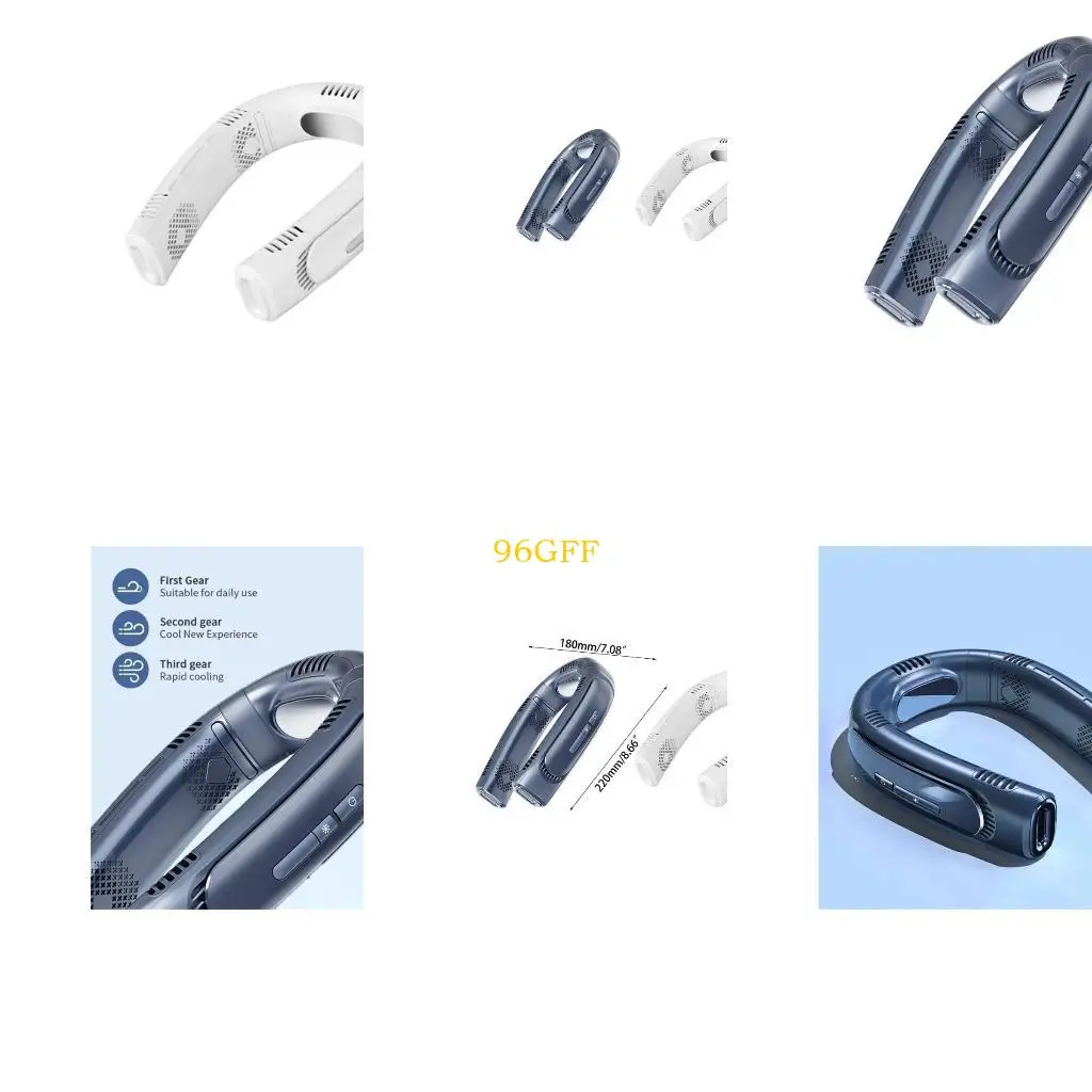 

96GF Fast Air Cooling Bladeless Mobile Fans ABS Material for Summer Outdoor Sports