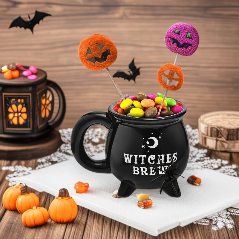 Home & Garden Kitchen,Dining & Bar Drinkware Ceramic Witch Mug Halloween Funny Coffee Cup Black Featured Witch Water Cup Gift