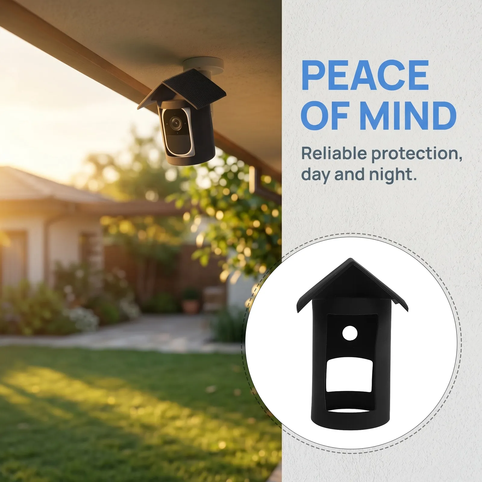 Silicone Protective Case Security Camera Cover Uv Protection Anti-Scratch Weatherproof Silicone Skin Compatible