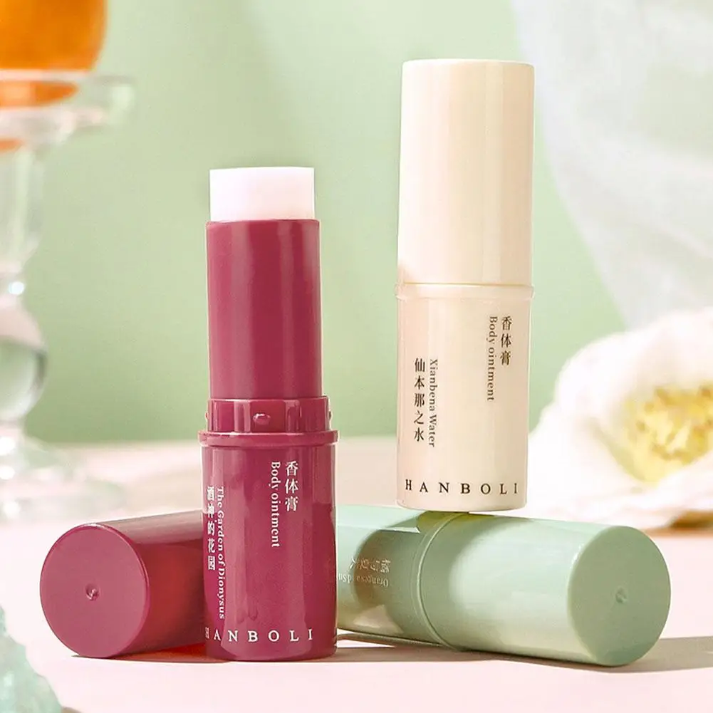 

Long-Lasting Solid Perfume Stick Portable Rotating Fragrance Balm For Women & Men, Fresh Floral/Fruity Scent Pocket-Size