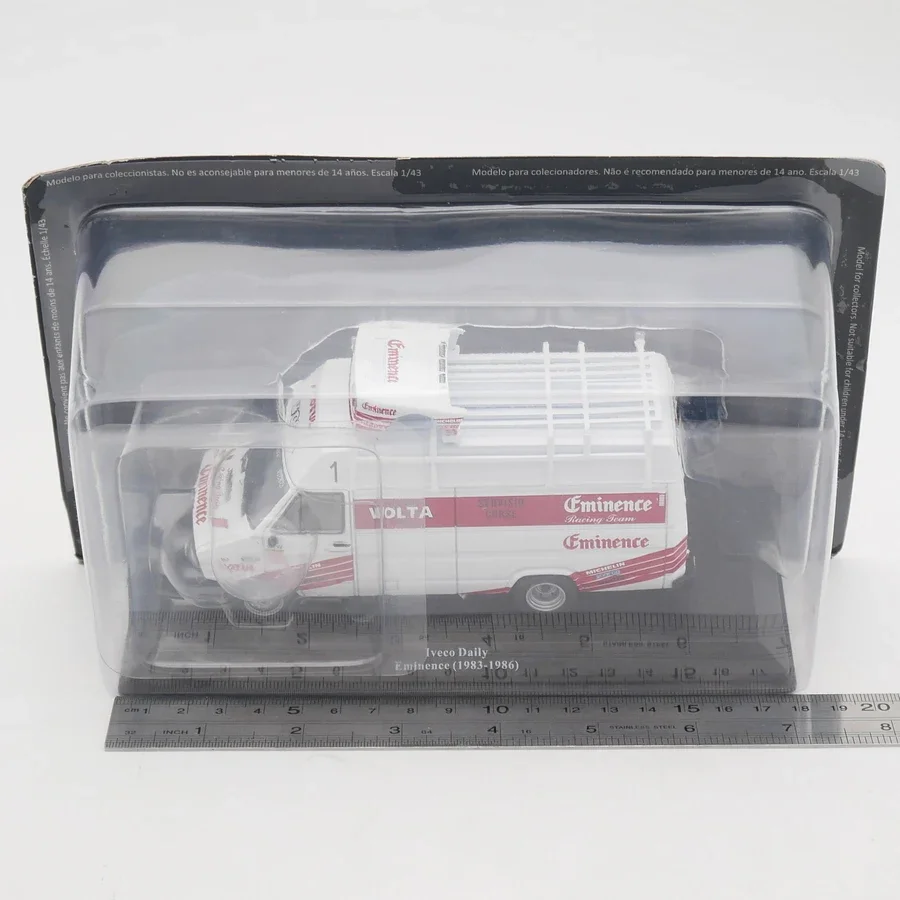 Diecast Ixo 1:43 Scale Iveco Daily 1986 Iveco Van Eminence Rally Team Alloy Car Model