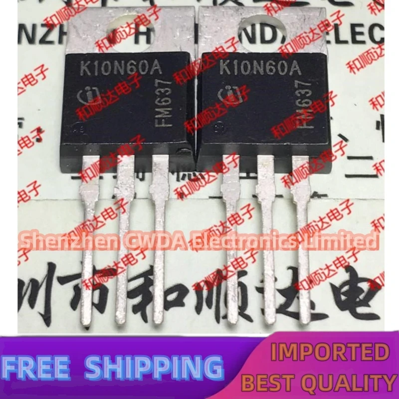 10PCS-20PCS K10N60A SKP10N60A TO-220 600V 10A Beste Qualität