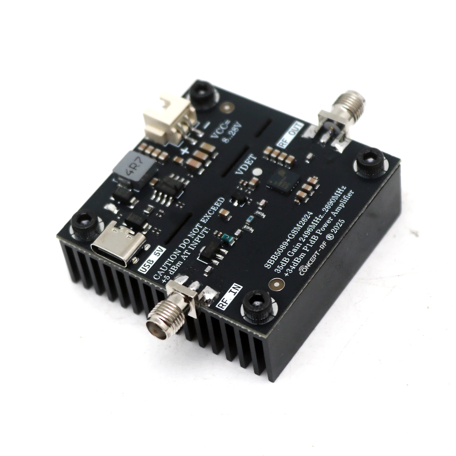 GSM2624 2.4Ghz 2.5W RF POWER Amplifier WIFI PA AMP 35dB Gain Radio Transmitter 2.4G Bluetooth Video Transmission Lora Zigbee view 3