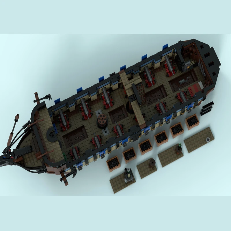 3192 PCS Vessel Bricks FlagshipREMASTERED MOC Customize Modular Building Block Kids Creative Design DIY Boys Toy Christmas Gift