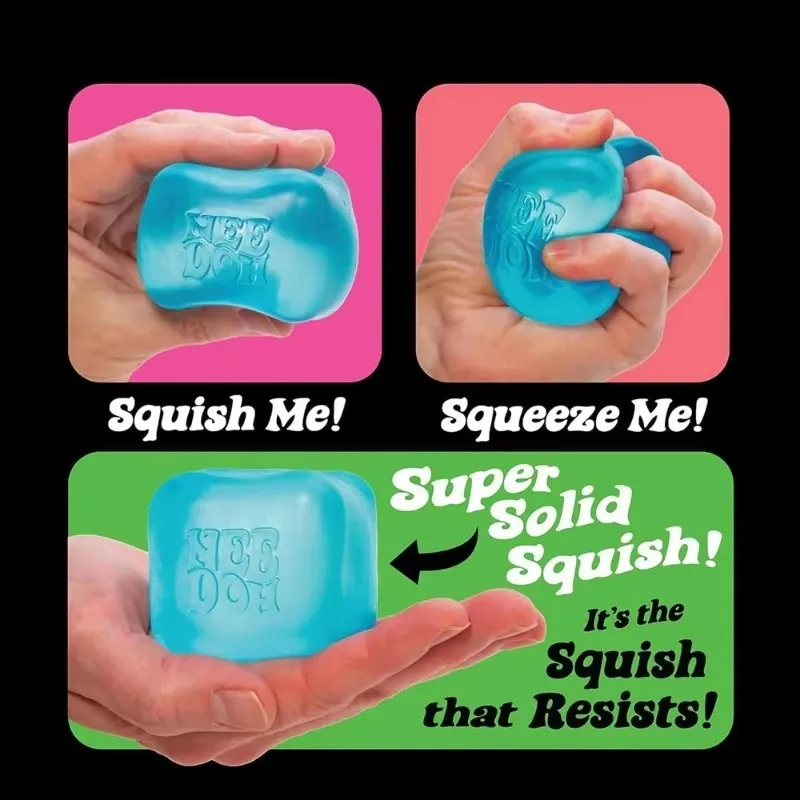Needoh Nice Berg Giant Cube Sensory Toys Transparent Maltose Filler Hand Squeeze Soft Slow Rebound Vent Stress Reliever Desk Toy