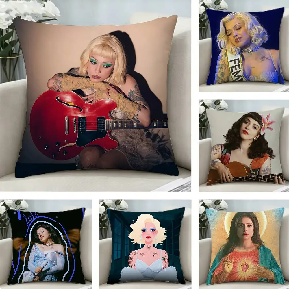 

F-FEMME FATALE M-Mon L-Laferte Pillow Case Pattern Printed Pillowcase For Living Room Sofa Cushion Cover