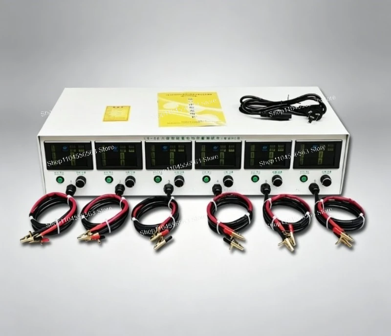 Six-Way EV Discharge Instrument: Battery Capacity Tester, 3.2V-18V Intelligent Detector, Color Screen