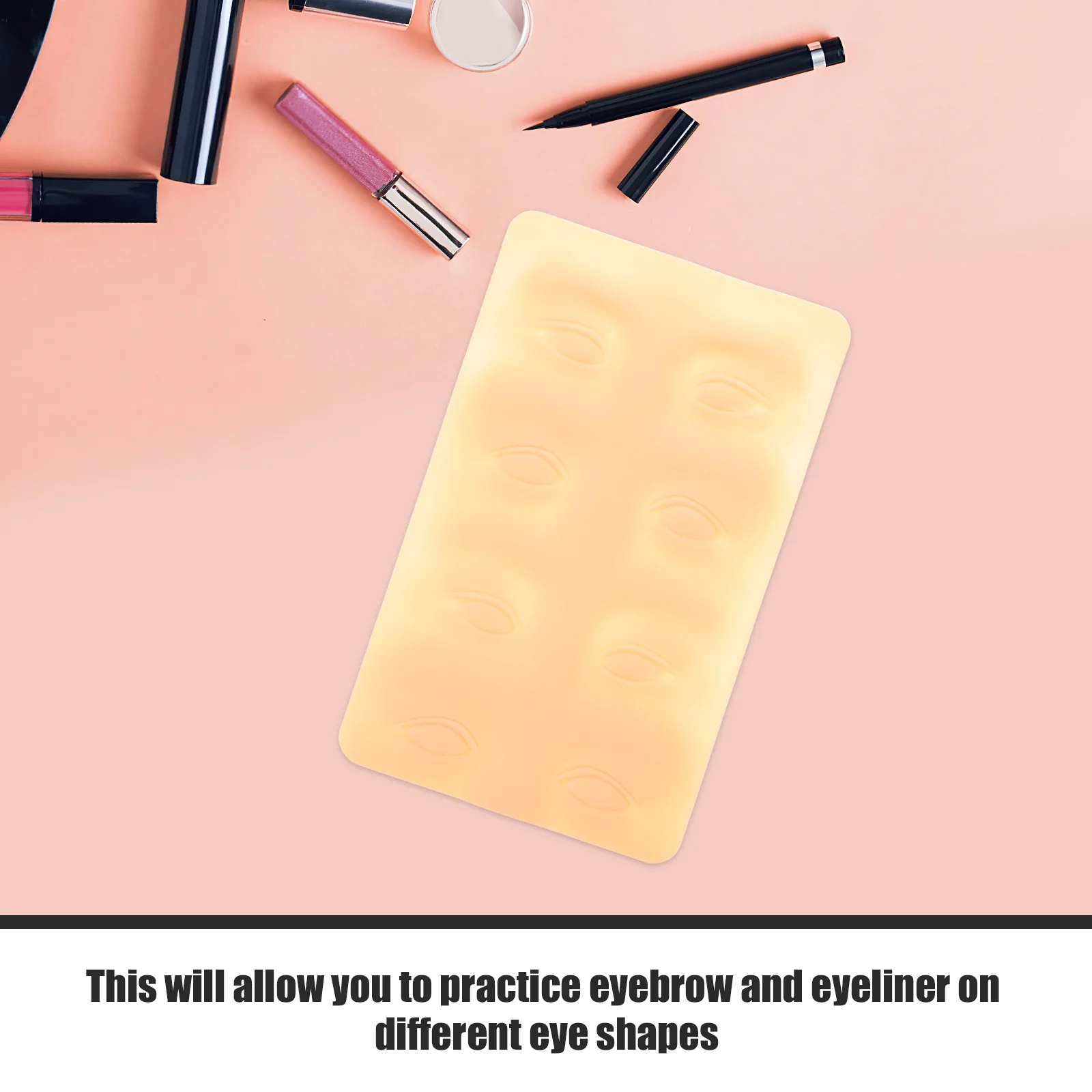 

3D Fake Skin Sheets for Eyebrow Practice Professional Makeup Training Tool Food Grade Material Close to Human Skin Touch