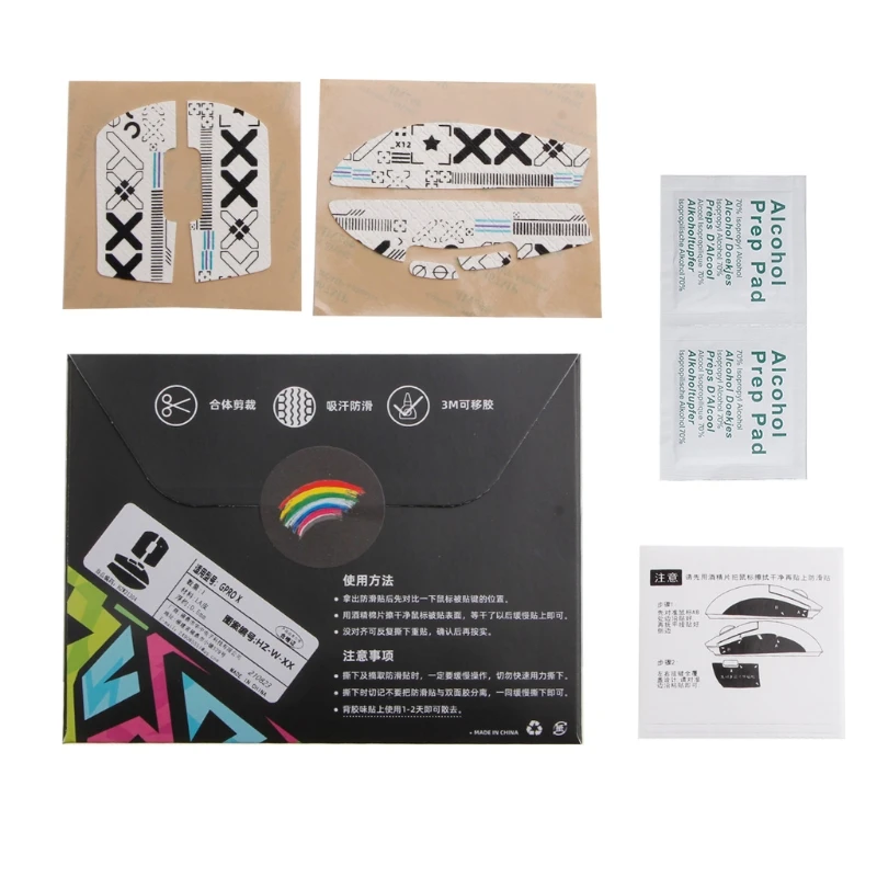 Tetikus Permainan Pita Pegangan Antiselip Bantalan Tahan Keringat Stiker Anti Lembab Samping Tikus untuk Logitech G Pro X Superlight