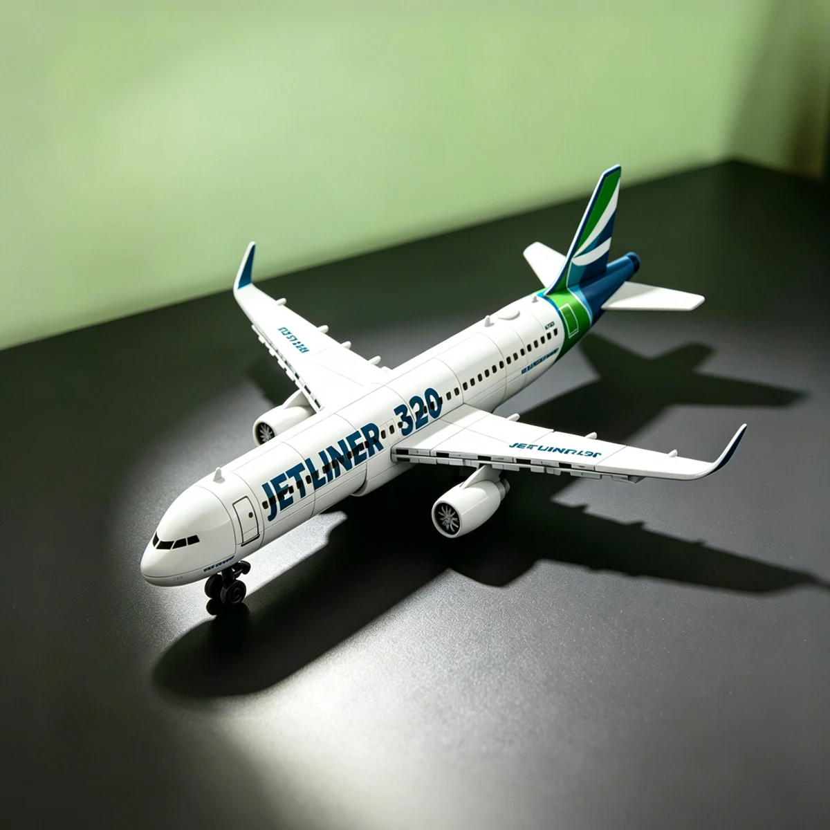 Home Decor Display Aviation Jetliner A320 Airplane Building Blocks Commercial Aircraft Model Kit Construction Toy Gift Set