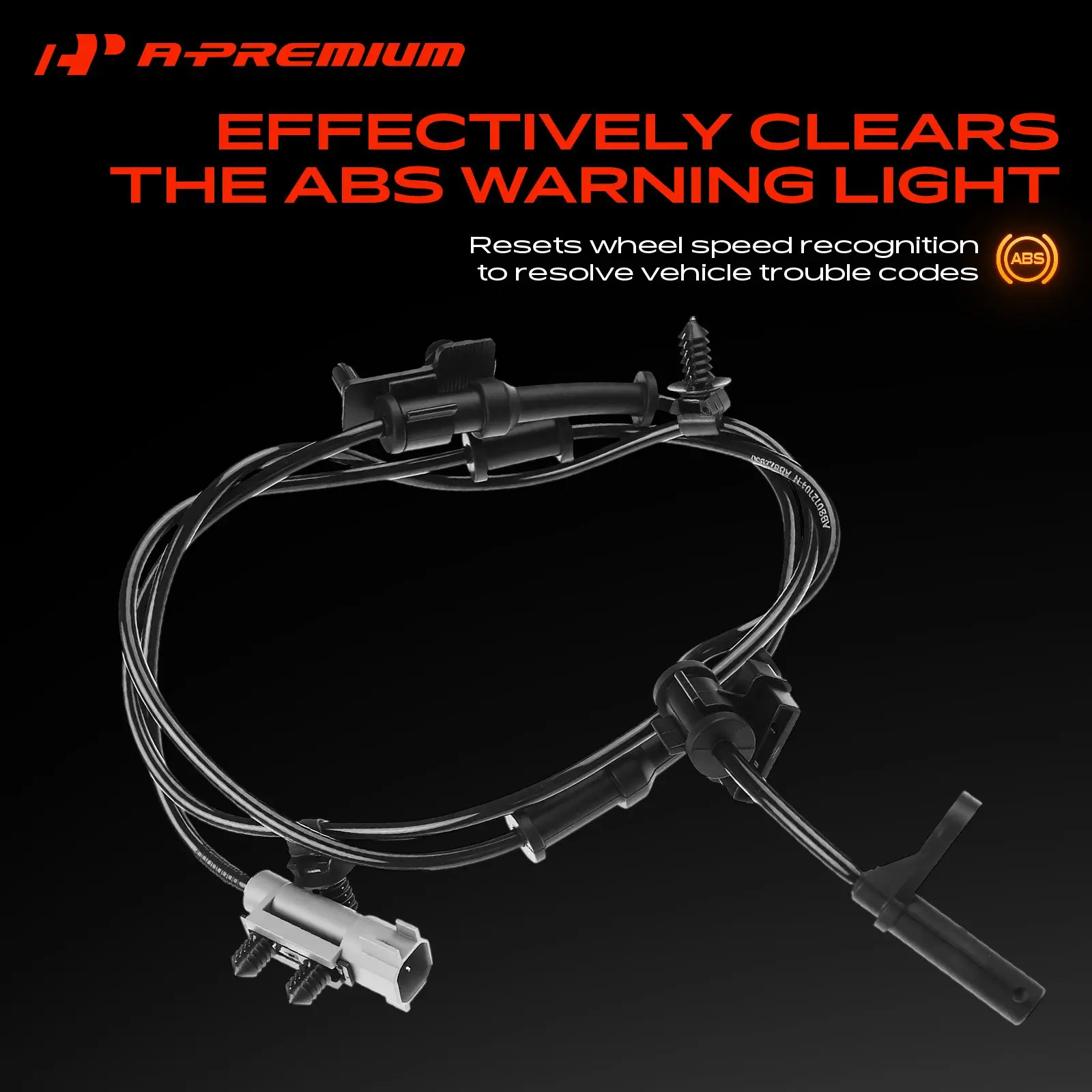 A-Premium Rear Driver Side ABS Wheel Speed Sensor for Dodge Charger Challenger 2011-2022 Chrysler 300 2011-2022 3