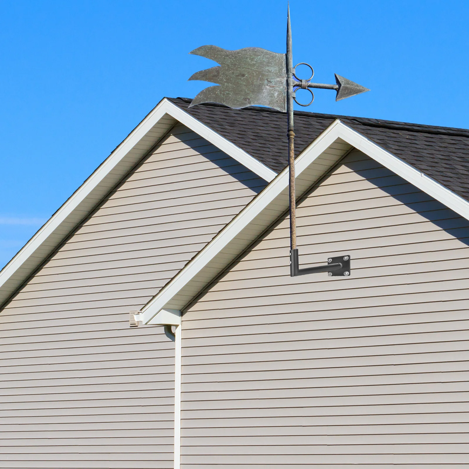 

1 Set Light Pole Tenon Adaptor Antenna Mounting Pole Weather Vane Roof Mount Outdoor Antenna Bracket Multi-Purpose