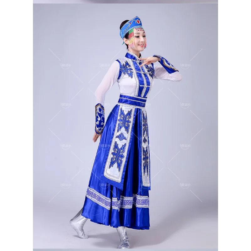 Koreaanse/Mongolische Kleding Dames Innerlijke Mongolia Danskostuums Etnische Performance Kleding Mongolische Gewaden Kostuums Tb18122