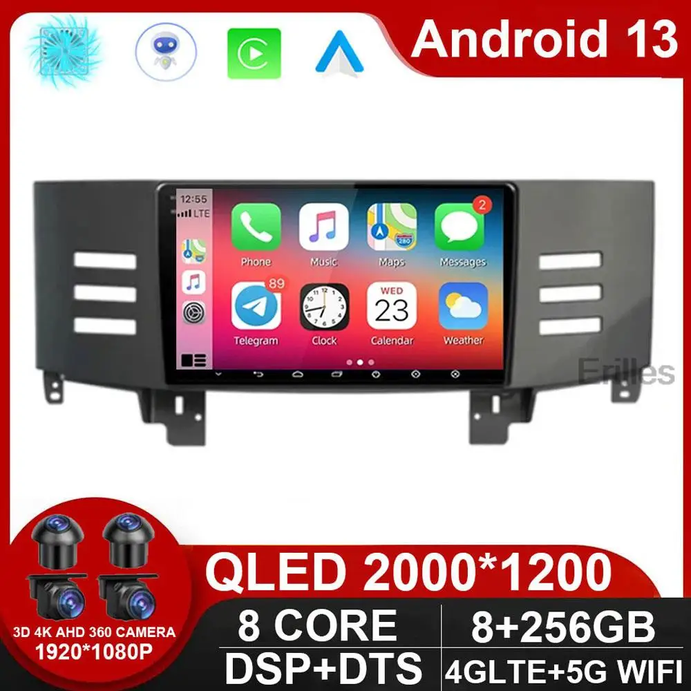 

Android 13 For Toyota Reiz Mark X 2005 - 2009 Car Radio Video Player Multimedia Navigation Auto 5G Carplayer GPS NO 2din DVD