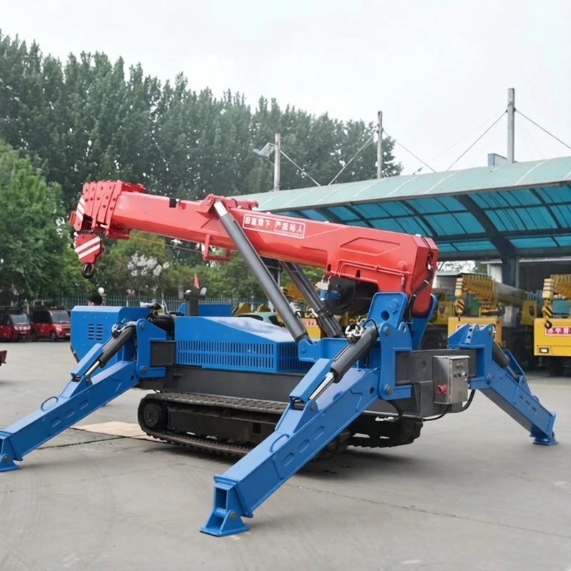 6 Ton 8 Ton10 Ton Electric Spider Crane Crawler Crane For Narrow Space Factory Price Construction Crawler Spider Crane