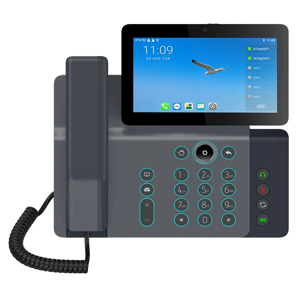 

V67 Flagship Smart Video Phone 20 SIP Lines Hotel 7-inch Sip Voip Ip Phone Sip Voip Ip Video Voice Intercom Ip Telephone