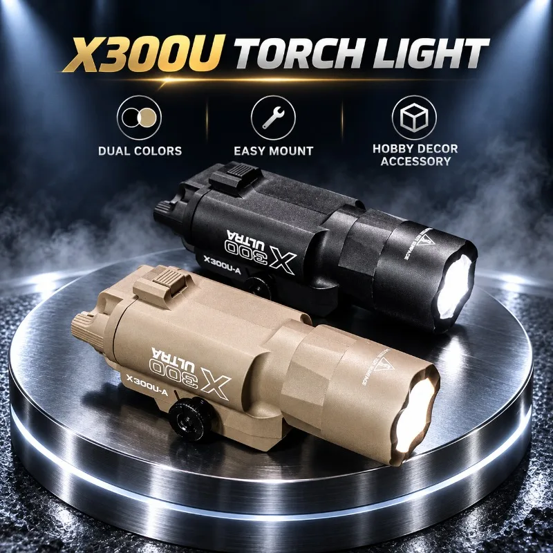 Bright X300U Hobby Model Torch, Nylon Flashlight Accessory Attaches to Standard 20-21mm Rail