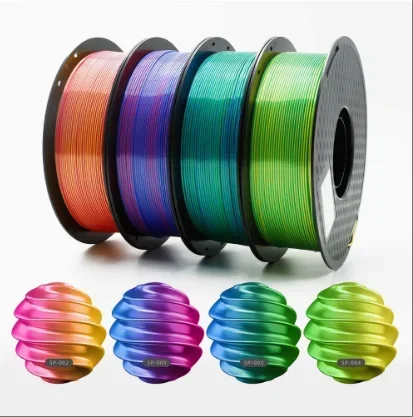 

3D Printer Filament PLA 1.75mm 1kg/2.2lbs Plastic Consumables Materials for 3D Printer Silk White Gold Purple copper