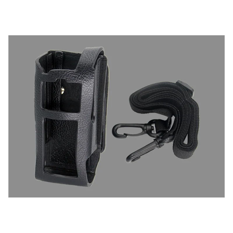

-ABGQ Walkie Talkie Leather Case Walkie Talkie Protective Sleeve Walkie Talkie Shoulder Bag
