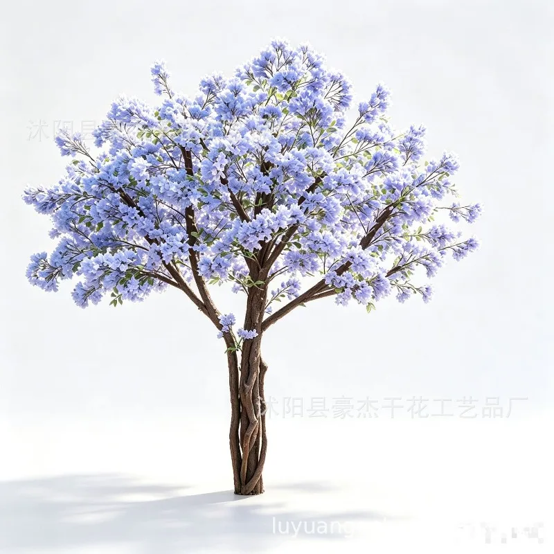 blue jacaranda  type, fake tree Internet celebrity cherry blossom tree wishingflower tree decorative landscaping