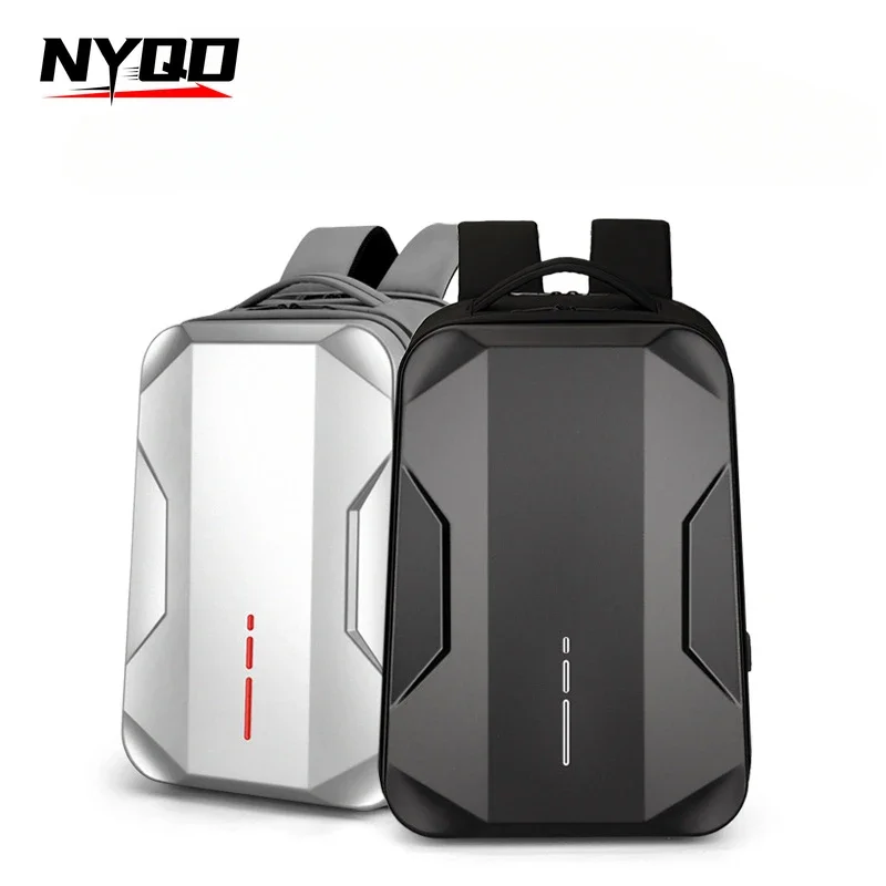 

Men Business 17.3''Laptop Backpack Waterproof Gaming Hard Shell Computer Bag Men's Students Shoulder Bag School Backpacks