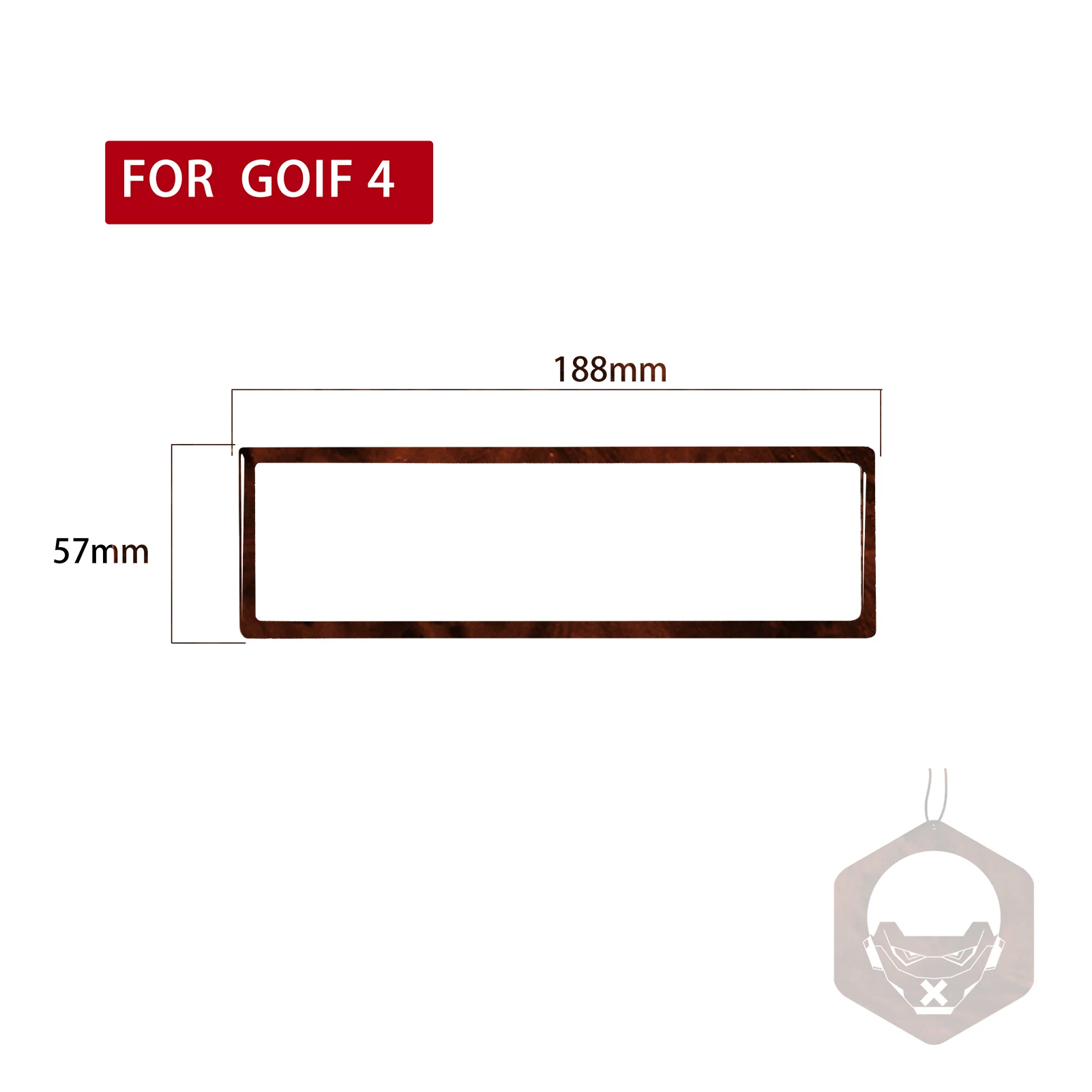 For VW Golf 4 Mk4 1999-2004 Accessories Wood Grain Plastic Car Interior Radio Frame Cover Trim Sticker