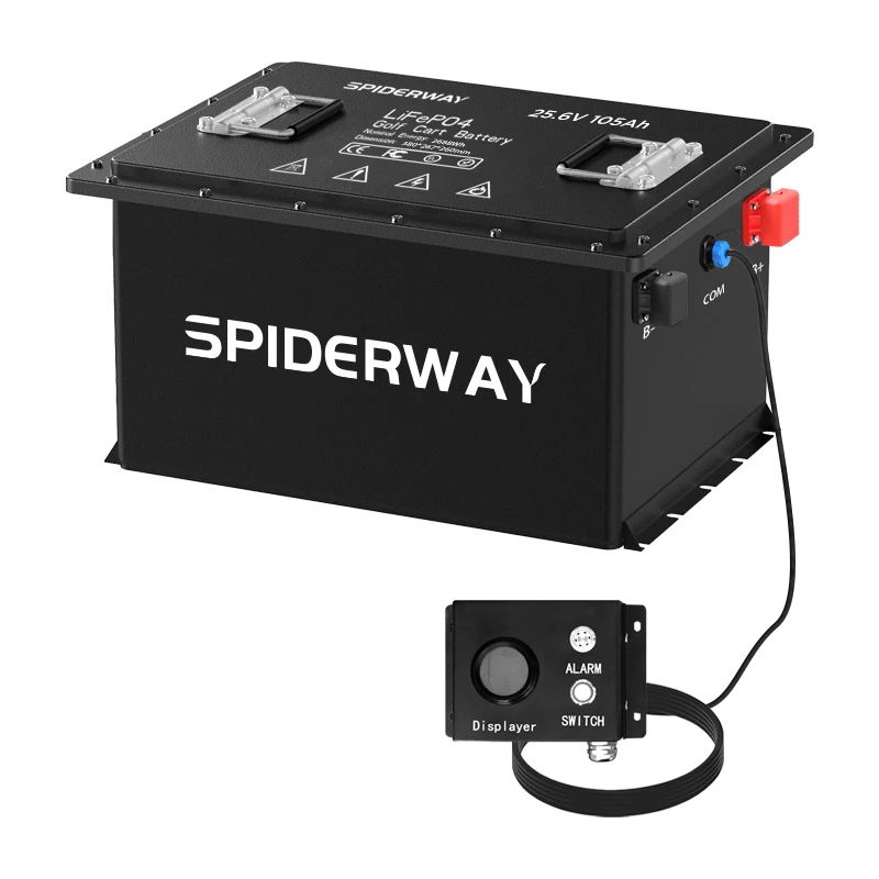 

(Ship from US) 24V 105Ah LiFePO4 Golf Cart Battery for RV Solar Boat Truck