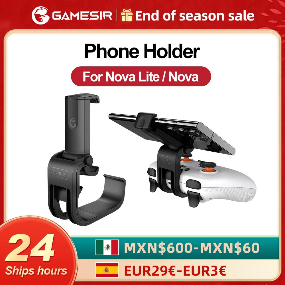 GameSir Nova Lite Phone Holder Nova Controller Mobile Phone Clip Stand Handle Bracket fit width 75-102mm Foldable Design ﻿