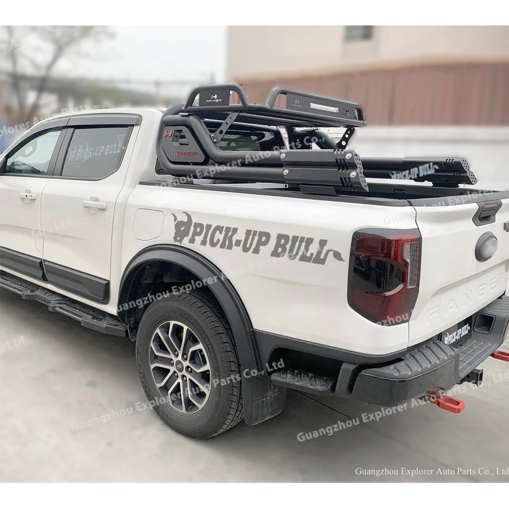 Universal Steel Roll Bar with Basket Suit for Pickup Rocco Navara Dmax Ranger Hilux Revo Vigo