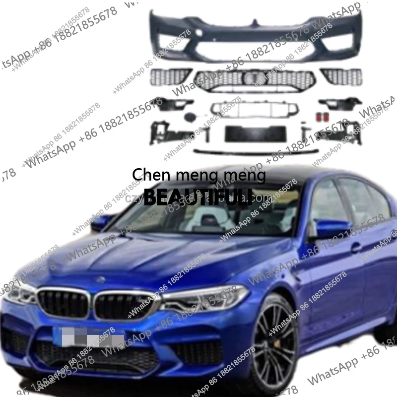 

NEWCar Bumpers M Sport Bumper Set 2019 M5 Front Bumper for 5 Series G30 G38 LCI 530i M550 2017 2018 2019 2020
