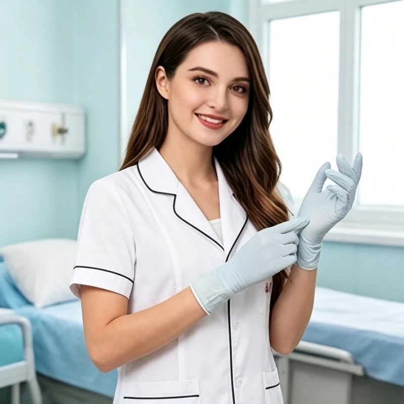 Beauty Salon Workwear Embroiderer Female Pink White Coat Short Sleeved Thin Korean Version Nurse Uniform Skin Management