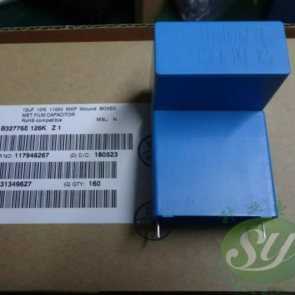 Capacitor de Filme de Absorção EPCOS 12uf/1100V 12U 126 Novo de Fábrica 38mm B32776E126K / B32776G126K