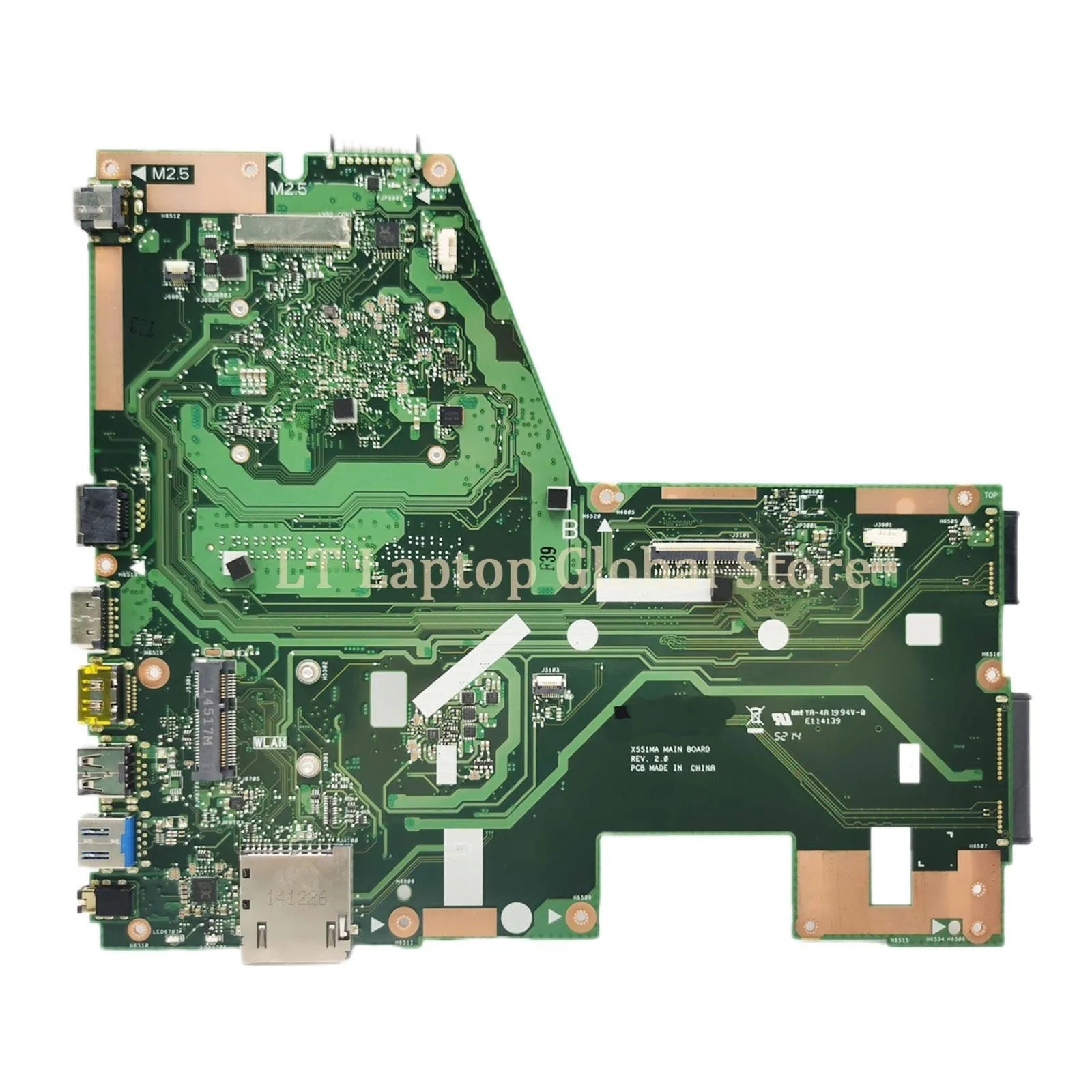 Imagem -02 - Placa-mãe Portátil para Asus Mainboard para X551m F551ma D550m N2830 N2840 Principal Board 100 Testado ok