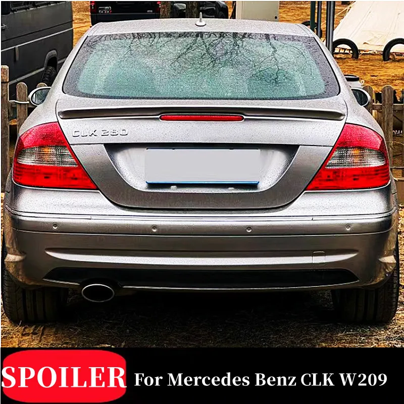 

For 2004-2007 Benz CLK-Class W209 CLK200 280 350 55 63 Car Rear Trunk Lid Lip Body Kit Spoiler Wings Tuning Exterior Accessories