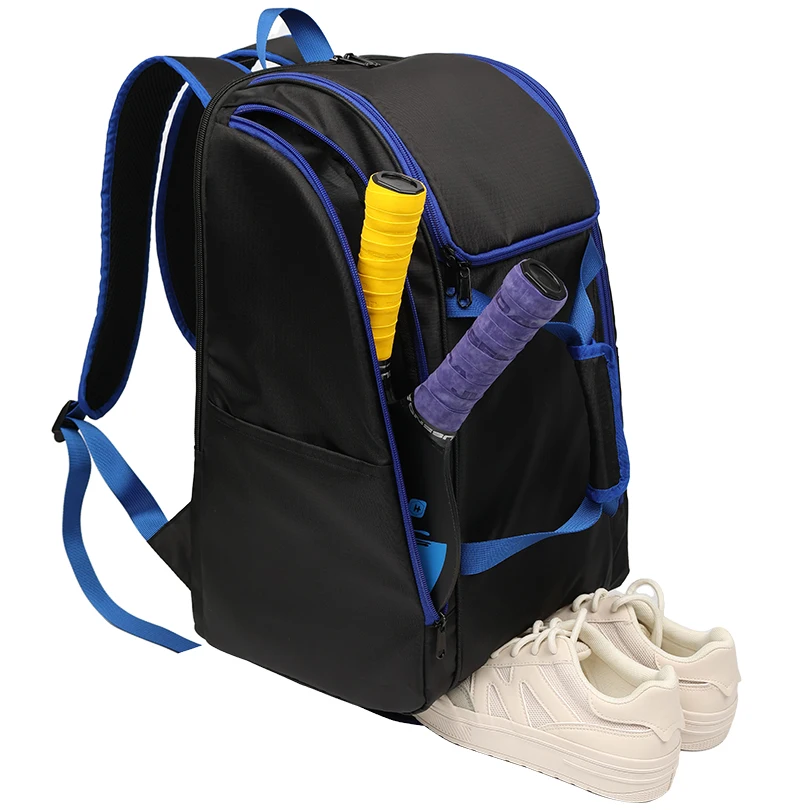 JUSENDA Multi-Functional Waterproof Sports Backpack  Pickleball Paddle Carrier, Tennis & Badminton Racquet Bag Sport Bag