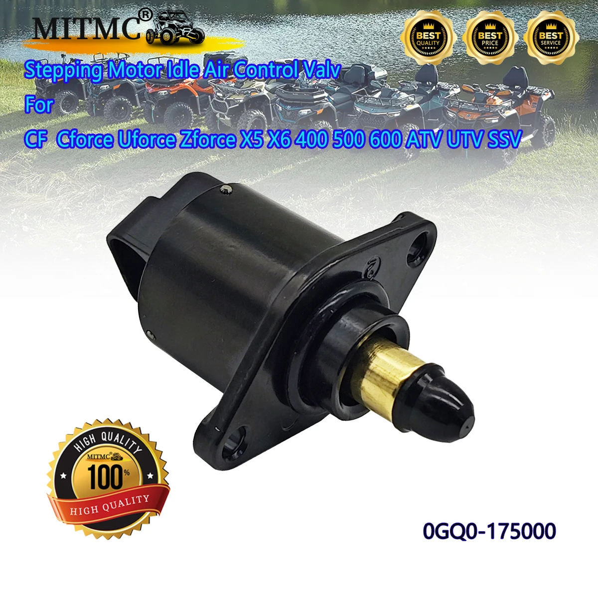 

High Quality Stepping Motor Idle Air Control Valv For CF Cforce Uforce Zforce X5 X6 400 500 600 ATV UTV SSV 0GQ0-175000
