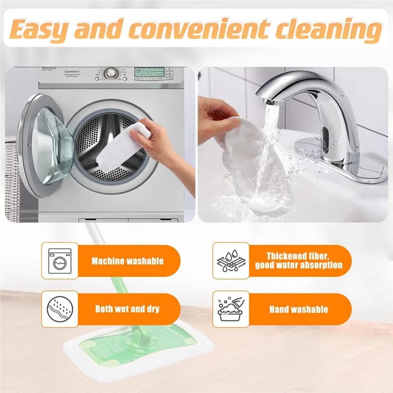 

KYCOR-для Swiffer Wet Pads, моющиеся подушечки для влажной швабры, сменные подушечки для влажной и сухой уборки