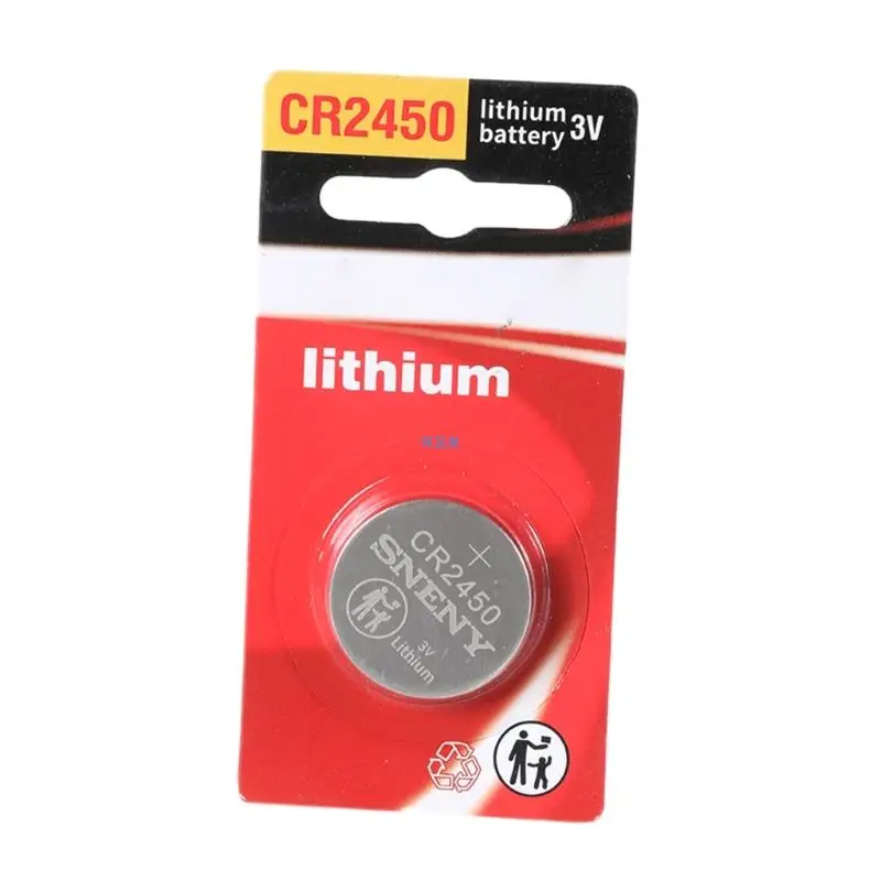 Button Battery 3V CR2450 Cell Coin Coin Button Cell 3V Lithium Batteries Replace Good