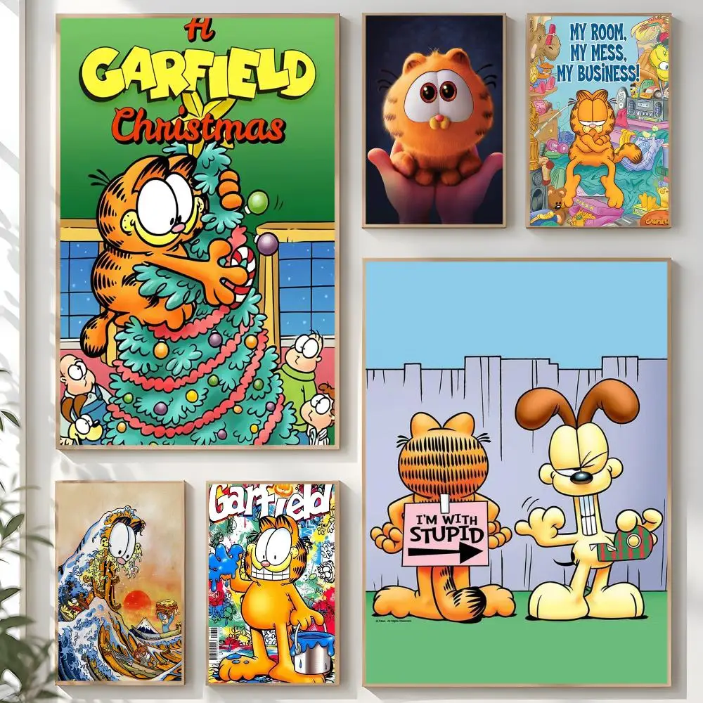 Anime A-G-G-Garfields C-Cat Poster Creative Room Art For Dorm Bedroom Study Apartment Home Gift